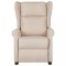 Fotoliu rabatabil, crem, material textil - 2