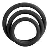Calexotics-Tri-rings Negru-Silicon