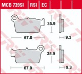 Cumpara ieftin Set placute frana spate TRW MCB739EC - Beta RR Enduro - Gas Gas EC - Kawasaki KX-F - Sherco - Suzuki RM-Z - Yamaha WR - YZ