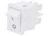 Rocker Switch DPST Albă 6A 250V IP40