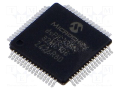 Microcontroler dsPIC 32kB 8kBRAM TQFP64 3&amp;divide;3,6VDC - MICROCHIP TECHNOLOGY foto