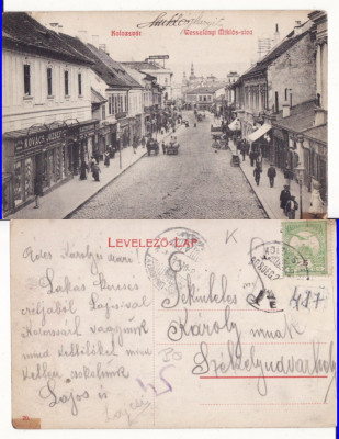 Cluj - 1908- animata, rara foto
