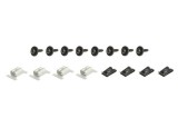 Set fixare scut motor Fiat Doblo 01.2014, Doblo 01.20, Punto Grande 09.2012; Opel Combo 11.2018; set 22 buc, fixare scut sub motor, 1355845080,