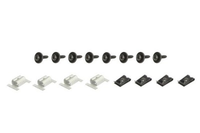 Set fixare scut motor Fiat Doblo 01.2014, Doblo 01.20, Punto Grande 09.2012; Opel Combo 11.2018; set 22 buc, fixare scut sub motor, 1355845080, foto