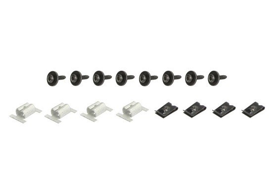 Set fixare scut motor Fiat Doblo 01.2014, Doblo 01.20, Punto Grande 09.2012; Opel Combo 11.2018; set 22 buc, fixare scut sub motor, 1355845080,