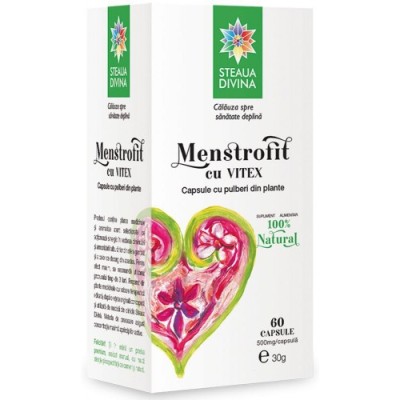 Menstrofit cu vitex 60cps santo raphael foto