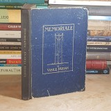 VASILE PARVAN - MEMORIALE , ED. 1-A , 1923 *