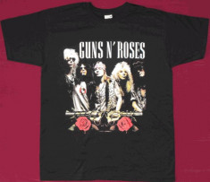 Tricou Guns N Roses band,cu Axl si joben,vezi desctierea,band vintage foto