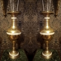Vaze de podea realizate din bronz si sidef