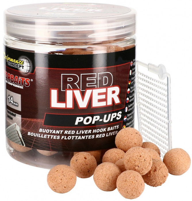 Starbaits Red Liver - Boilie plutitoare 80g 14mm