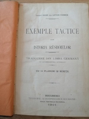 Exemple tactice din istoria resboielor, 1901, colonel Oscar von Lettow-Vorbeck foto