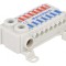 Bloc de Distribuție cu 2 Piste și 16 Borne, Lățime 58mm