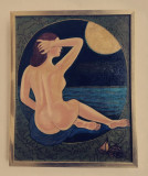 Cumpara ieftin Tablou original NUD pictat manual in ulei pe p&acirc;nză, 50x40 cm, inramat, Altul