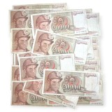 IUGOSLAVIA LOT / SET : 25 Bucati - 20000 / 20.000 DINARA / DINARI 1987 [02] P - 95a - circulate