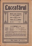Z528N Luceafărul, 1 ianuarie stil vechi 1913, Sibiu, redactor Octavian Tăslăuanu, articol la moartea lui Spiru Haret