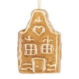 Cumpara ieftin Ornament brad Casuta ceramica maro 4x3x6 cm