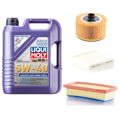 Pachet Revizie Carbon Ulei Liqui Moly High Tech 5W40 + Filtre Mann pentru Dacia Logan II MCV II 0.9 TCE foto