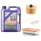 Pachet Revizie Ulei Liqui Moly High Tech 5W40 + Filtre Mann pentru Dacia Logan II MCV II 0.9 TCE