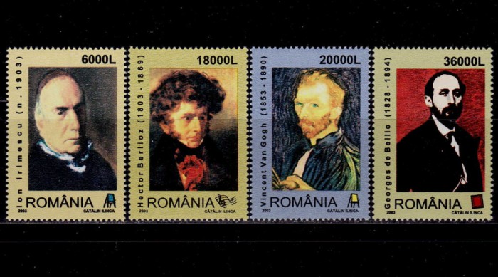 ✅RO 2003 ,LP 1604 ,&quot;Personalitati I&quot;, serie , MNH