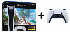 Consola Sony PlayStation 5 (PS5), 825GB, Digital Edition + joc Horizon Forbidden West + Controller Suplimentar foto