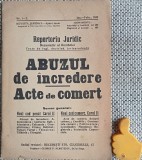 Brosura Abuzul de incredere in acte de comert 1939 - revista Juridica nr 1-2 Noul Cod Penal Carol II Noul Cod Comercial