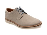 Pantofi eleganti CLARKS gri, ATTICUS LT LACE, din nabuc