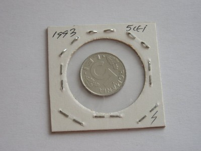 M1 C10 - Moneda foarte veche 47 - Romania - 5 lei 1993 foto