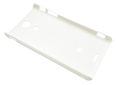 Husa tip capac spate alba (cu puncte) pentru Sony Xperia TX (LT29i) foto