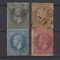 Carol I Paris 1872 - 1 1/2 b, 5b, 10b, 15b stampilate
