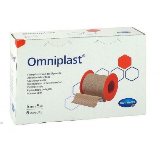 Bandă adezivă Hartmann Omniplast pentru prim ajutor 5cm x 5m
