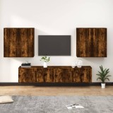 VidaXL Set dulapuri TV, 6 piese, stejar fumuriu, lemn prelucrat