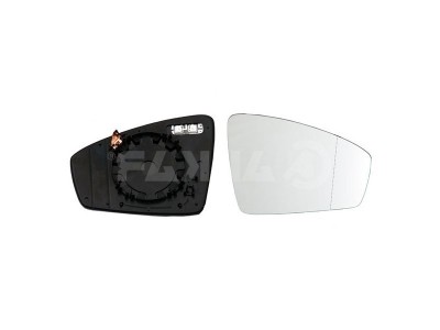 Geam oglinda exterioara cu suport fixare Volkswagen Tiguan, 05.2016-, Dreapta, incalzita; geam convex; cromat, View Max foto