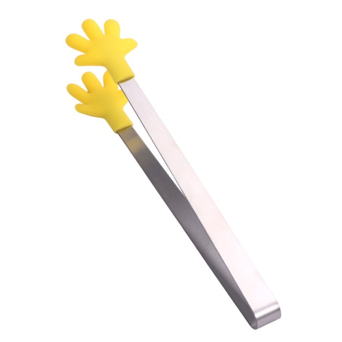Cleste Creativ pentru Mancare, Cyrax, Model Manute din Silicon, 14.5x3 cm, Rezistent la Temperaturi Inalte si Coroziune, Galben