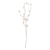 Cumpara ieftin Floare artificiala plastic alb 4x4x40 cm