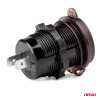 Incarcator auto AMIO, rezistent la apa cu voltometru digital 2xUSB 12/24V MOD-06 , QC3.0 fast charging