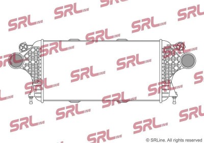 Intercooler Mercedes M/Gle-Class /, motor: 2.1 CDI, 2.1 D, intrare/iesire conectare rapida, 545x277x50, SRLine, Aluminiu/ Plastic brazat, 0995001400; foto