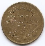 Romania 10,000 Lei 1947 - Mihai I, Alama, 27 mm, KM-76 (3)