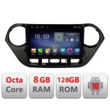 Navigatie HHyundai I10 2013-2019 F-hy38 Octa Core cu Android Radio Bluetooth Internet GPS WIFI DSP 8+128GB 4G CarStore Technology