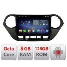 Navigatie HHyundai I10 2013-2019 F-hy38 Octa Core cu Android Radio Bluetooth Internet GPS WIFI DSP 8+128GB 4G CarStore Technology