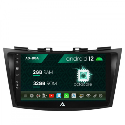Navigatie Suzuki Swift (2011-2017), Android 12, A-Octacore 2GB RAM + 32GB ROM, 9 Inch - AD-BGA9002+AD-BGRKIT304 foto