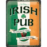 Placa metalica - Irish Pub - 30x40 cm, Nostalgic Art Merchandising