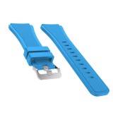 Cumpara ieftin Curea silicon compatibila Fossil Gen 5 Smartwatch, telescoape Quick Release, 22mm, Lite blue, Very Dream