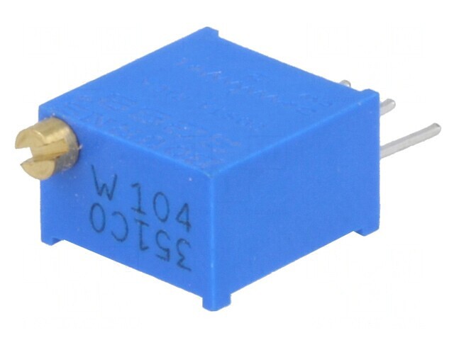 Potentiometru Multitura 100k&Omega; 500mW THT &plusmn;10%