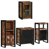 Cumpara ieftin Set de mobilier pentru baie 4 buc. Multicolour