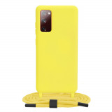 Cumpara ieftin Husa pentru Samsung Galaxy S20 FE 4G / S20 FE 5G, Techsuit Crossbody Lanyard, Yellow