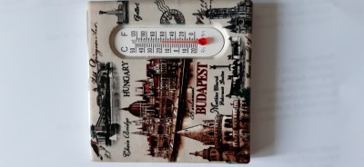 XG Magnet frigider-tematica turistica- Ungaria - Budapesta- Termometru ceramic foto