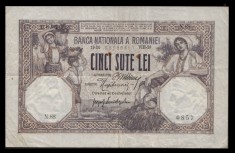 Bancnota 500 lei 1918 -August foto