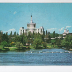 CPI B 11472 CARTE POSTALA - BUCURESTI. LACUL HERASTRAU SI CASA SCANTEII