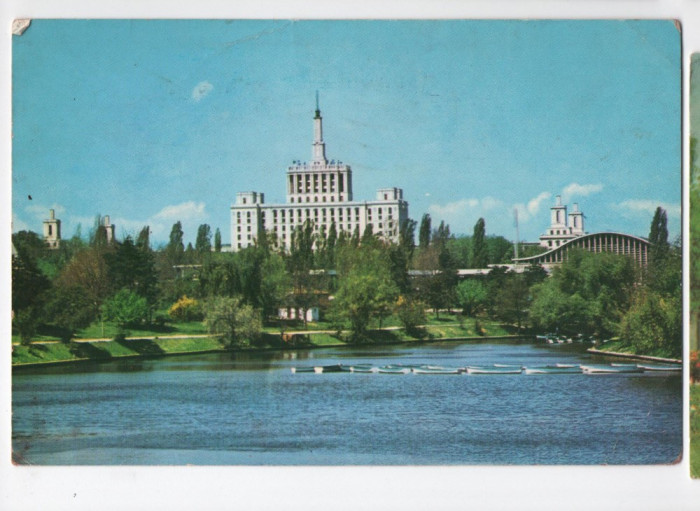 CPI B 11472 CARTE POSTALA - BUCURESTI. LACUL HERASTRAU SI CASA SCANTEII