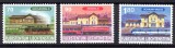 LIECHTENSTEIN 1997, Locomotive, Arhitectura, serie neuzata, MNH